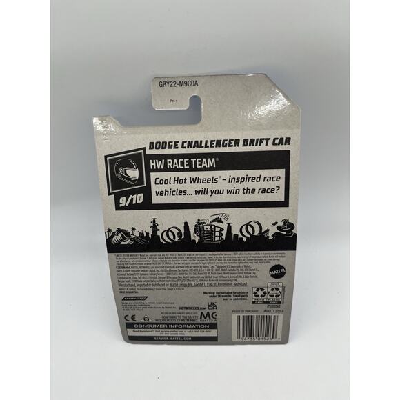 Hot Wheels Dodge Challenger Drift Car HW Race Team 9/10, 241/250 - Picture 3 of 3